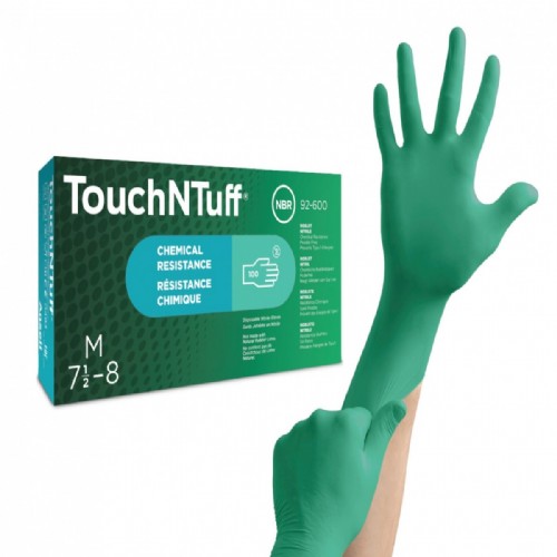 TouchNTuff ® 92-600 抗化學用拋棄式NBR手套